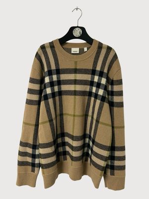 Burberry FW2021 Cashmere Nova Check Sweater