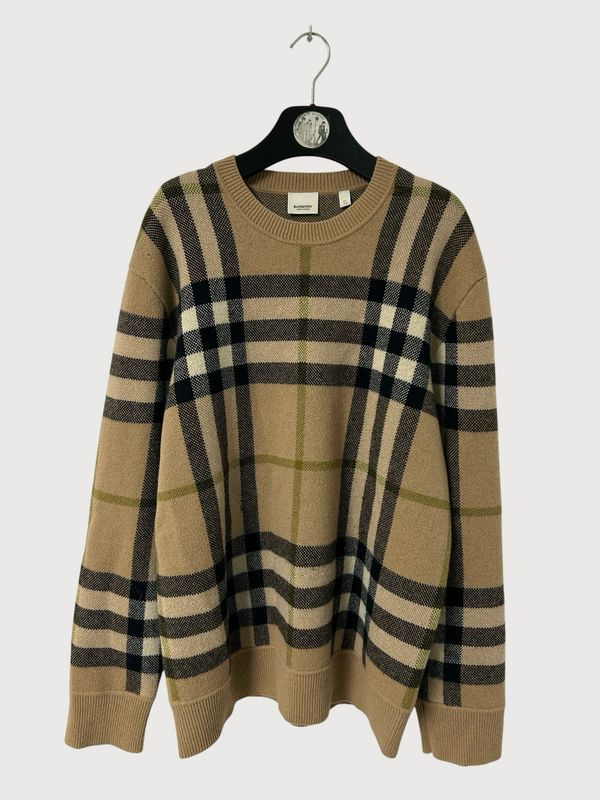 Burberry FW2021 Cashmere Nova Check Sweater