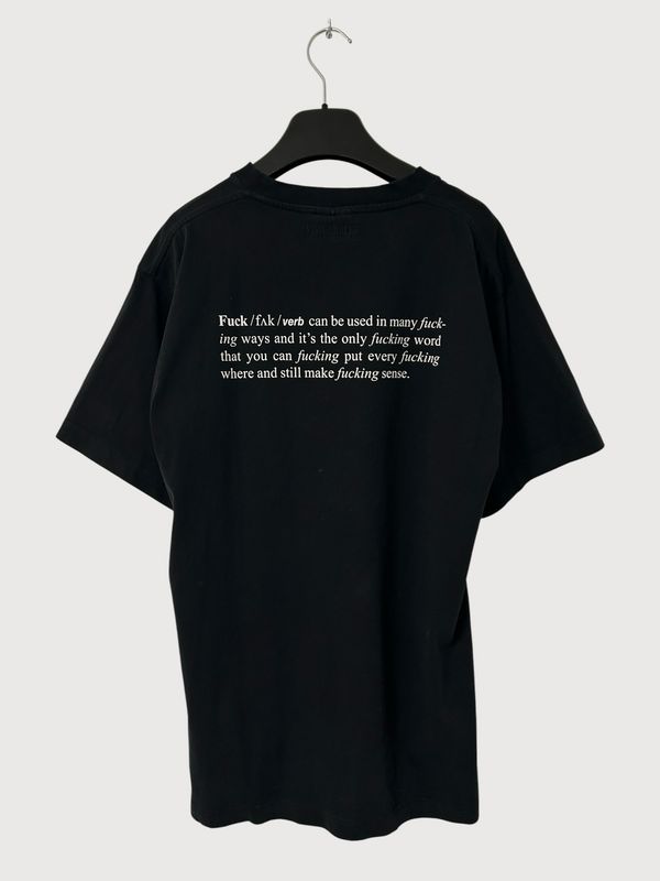 Vetements  FW2022 “FUCK” Graphic T-Shirt