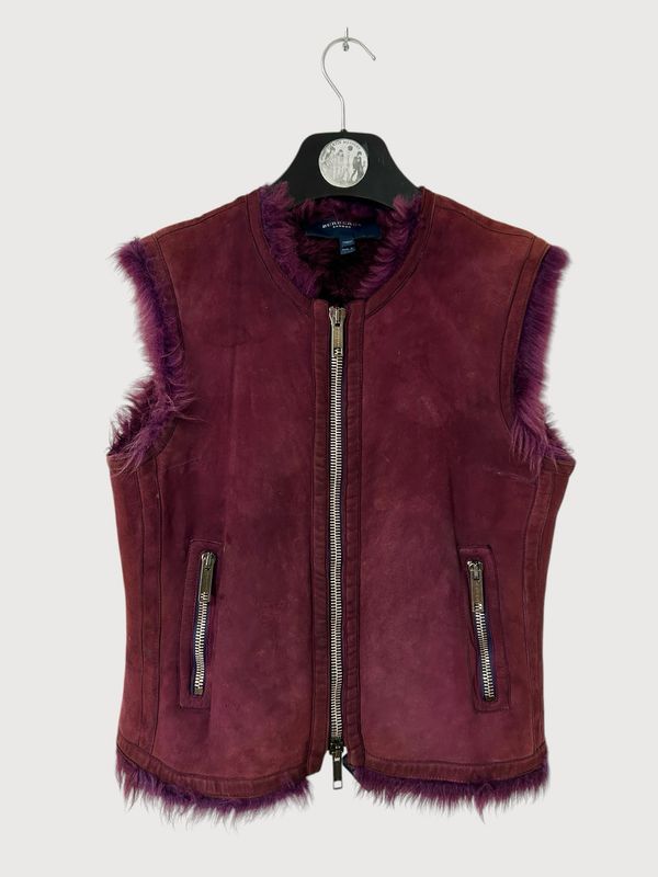 Burberry FW2008 Dyed Shearling Leather Vest