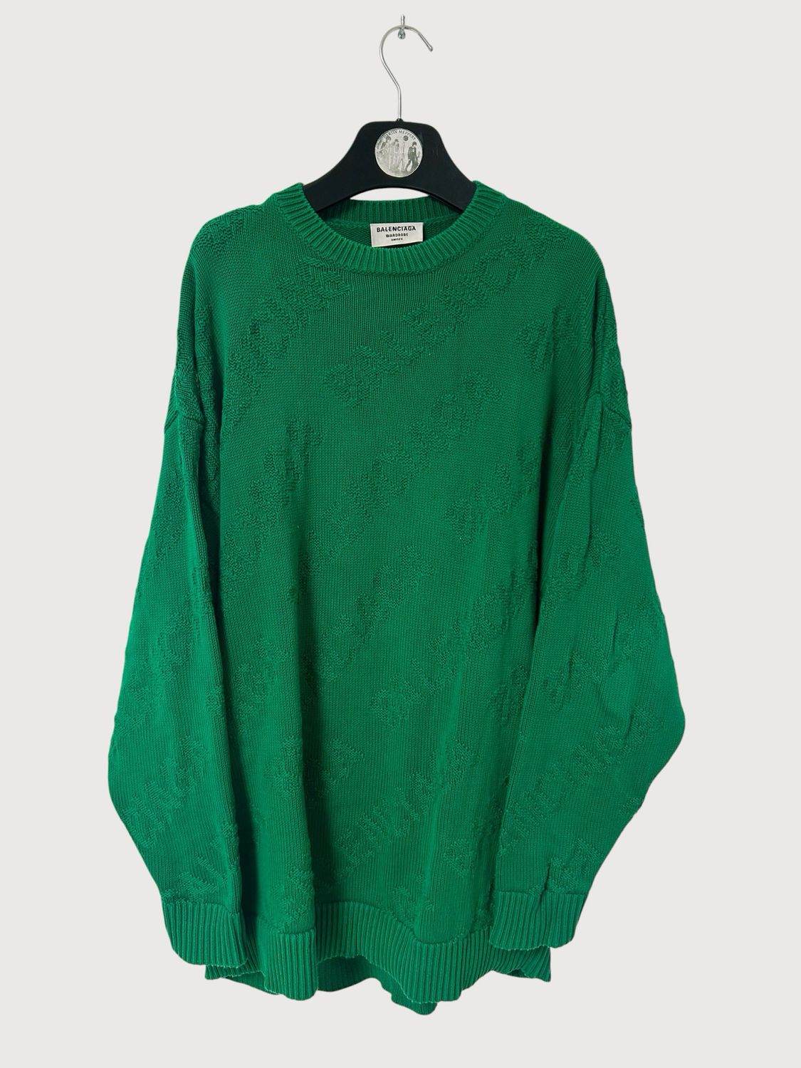 Balenciaga by Demna 2021 Wardrobe All Over Logo Knit Sweater