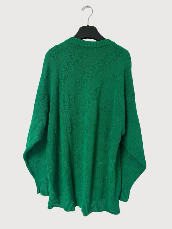 Balenciaga by Demna 2021 Wardrobe All Over Logo Knit Sweater