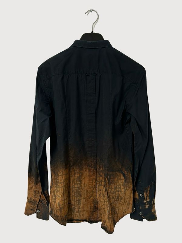 Dolce &amp; Gabbana  Slim Bleached Croc Print Shirt