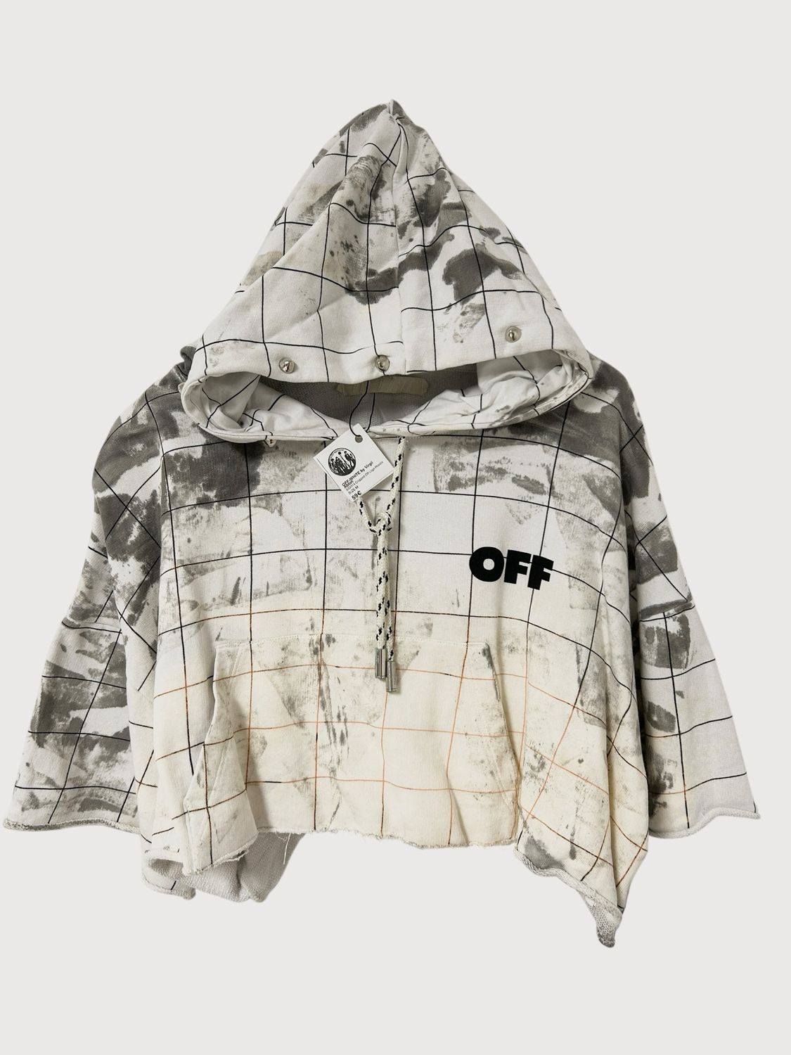 Off-White by Virgil Abloh  SS2014 Cropped Off-Logo Hoodie