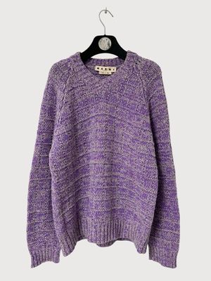 Marni  FW2022 Space-Dye Mohair Silk Knit Sweater