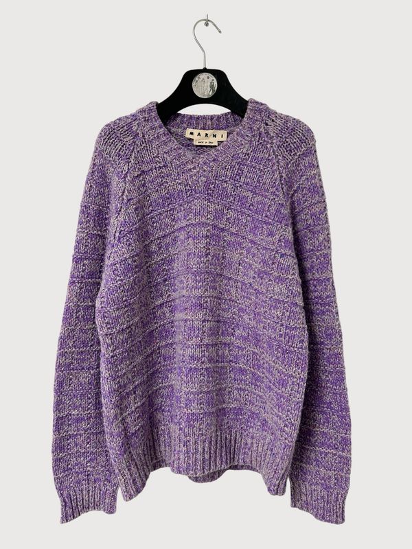 Marni  FW2022 Space-Dye Mohair Silk Knit Sweater