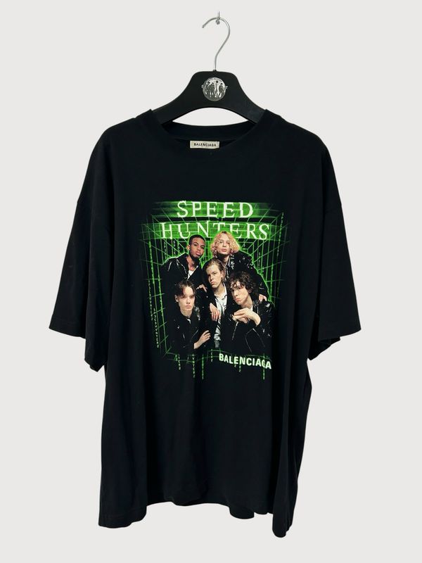 Balenciaga by Demna Gvasalia FW2018 Speed Hunters Oversized Band T-Shirt