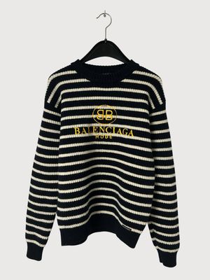 Balenciaga by Demna Gvasalia SS2018 BB Mode striped knit