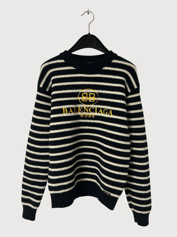 Balenciaga by Demna Gvasalia SS2018 BB Mode striped knit
