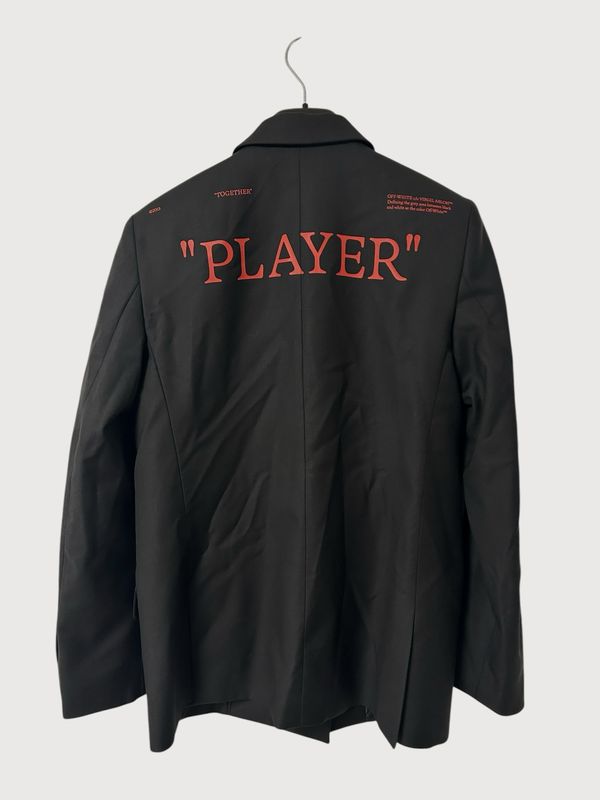 Off-White x AC Milan FW2022 “Player” double-breasted blazer