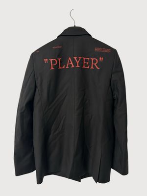 Off-White x AC Milan FW2022 “Player” double-breasted blazer