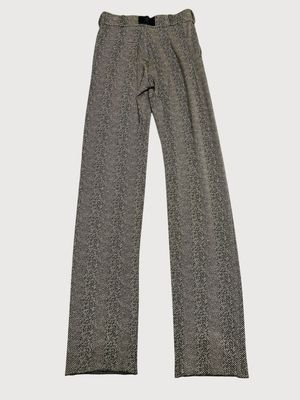 Vetements FW2021 elongated wool herringbone trousers