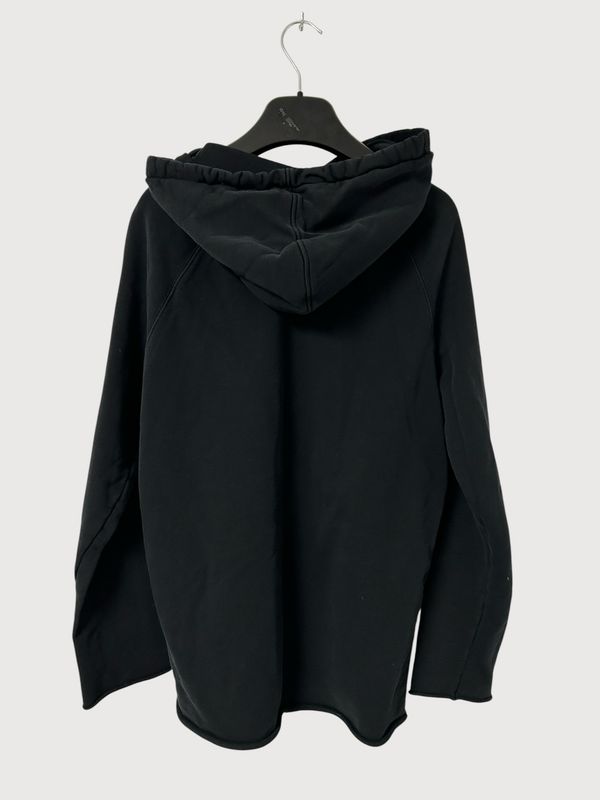 Balmain by Olivier Rousteing FW2013 raw cut logo hoodie