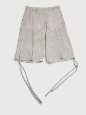 Off-White c/o Virgil Abloh SS2020 Purple woven formal shorts