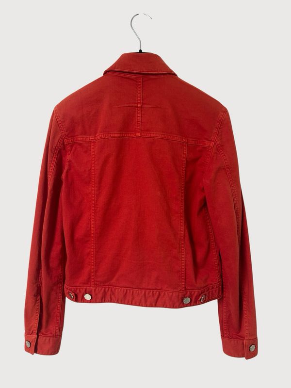 Givenchy by Riccardo Tisci FW2016 sample red denim trucker jacket