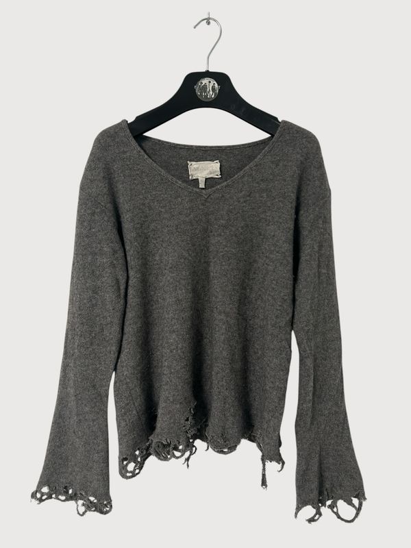 Greg Lauren  2012 distressed cashmere knit