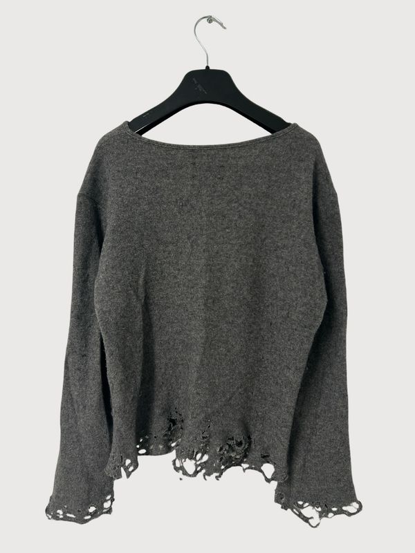 Greg Lauren  2012 distressed cashmere knit