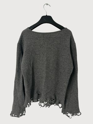 Greg Lauren  2012 distressed cashmere knit