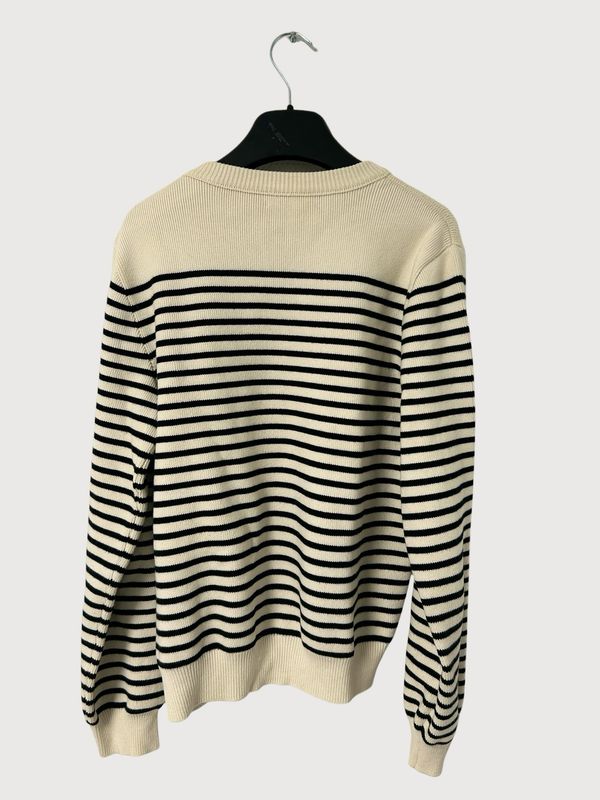 Celine by Hedi Slimane FW2023 runway striped button knit
