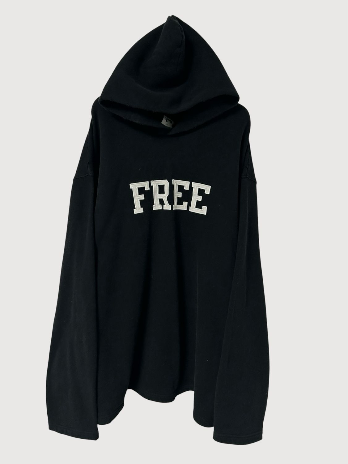 Balenciaga by Demna Gvasalia FW2021  “Free” distressed hoodie