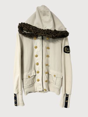 Ralph Lauren FW2005 fur lined napoleon hooded jacket