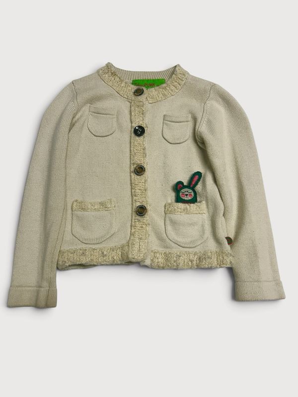 Walter Van Beirendonck FW2005 ZulupaPUWA Zulu Bunny Wool Blend Cardigan