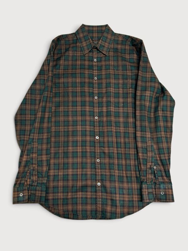Gucci SS2012 Skinny Tartan Check Shirt
