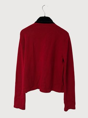 Ralph Lauren 90s Napoleon velvet knit jacket
