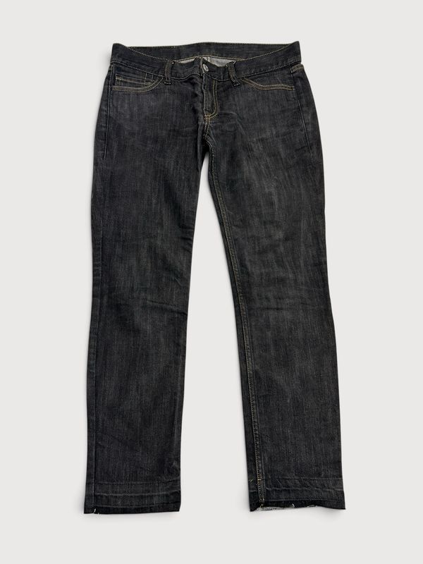 Yohji Yamamoto FW2006 3-stripe washed denim jeans