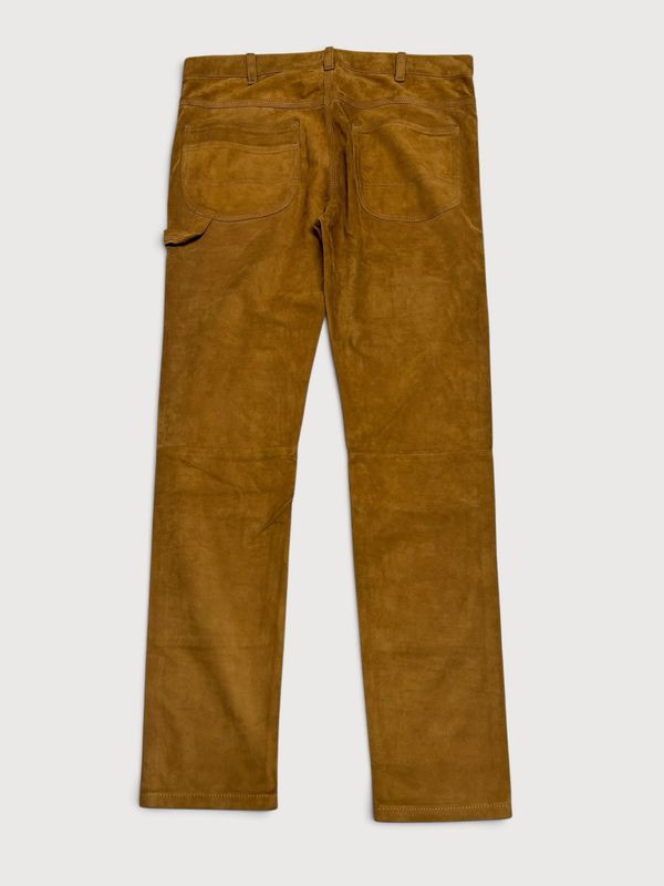 Saint Laurent Paris  Cruise 2018 Look 24 Sample suede carpenter pants