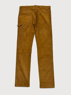 Saint Laurent Paris  Cruise 2018 Look 24 Sample suede carpenter pants