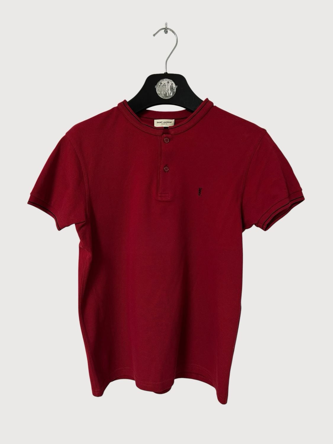 Saint Laurent Paris by Hedi Slimane SS2013 Band Collar Polo Shirt
