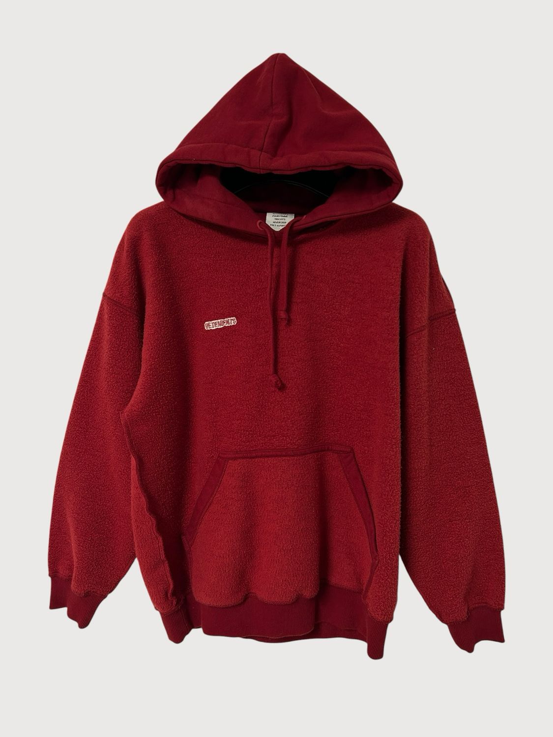 Vetements by Demna Gvasalia FW2019 Inside-Out Hoodie