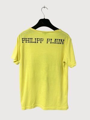 Philipp Plein  Skull Rhinestone V-Neck T-Shirt