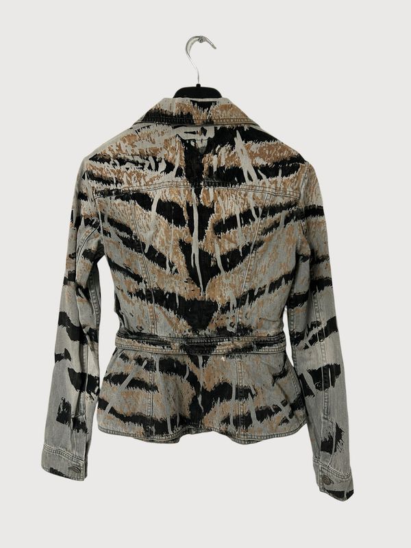 Balmain  2012 Tiger Stripe Denim Jacket