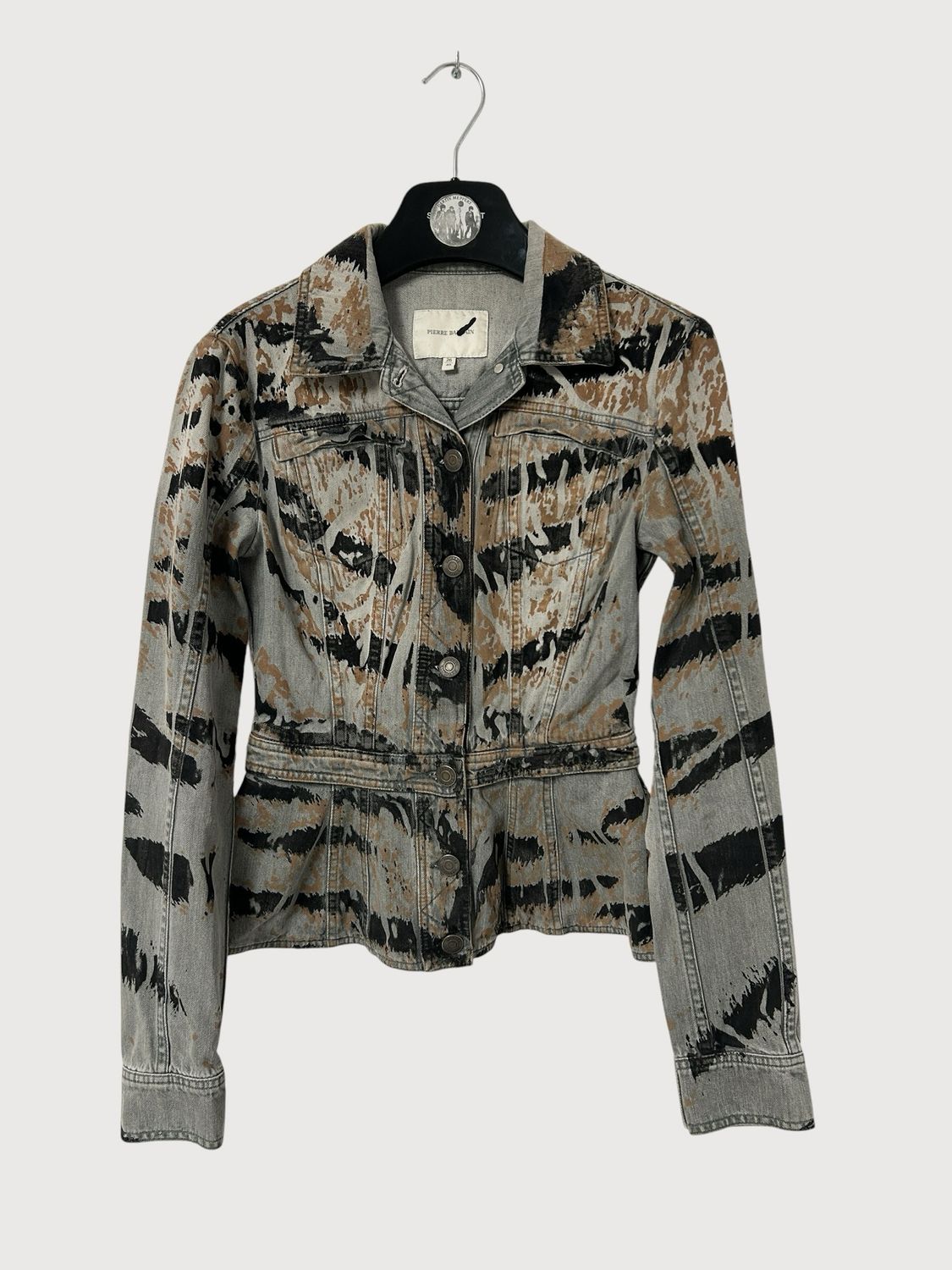 Balmain  2012 Tiger Stripe Denim Jacket