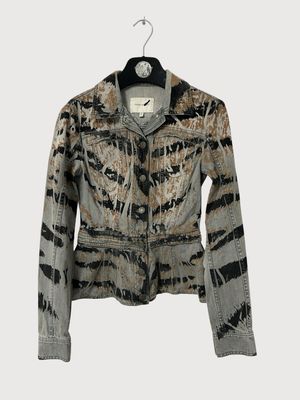Balmain  2012 Tiger Stripe Denim Jacket