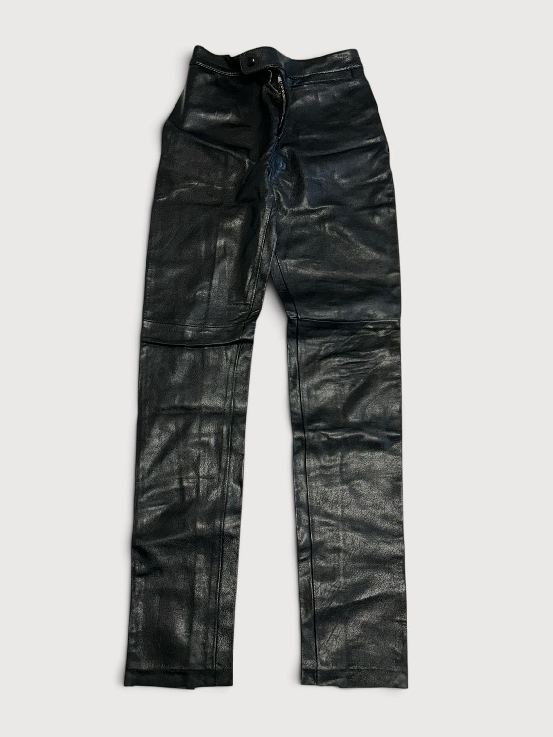 Saint Laurent by Hedi Slimane FW15 Sample Calf Leather Trousers