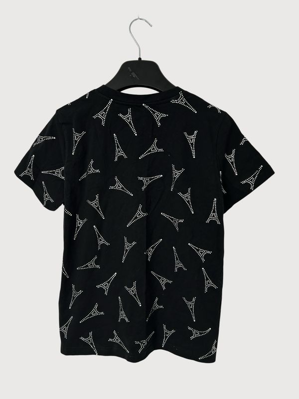 Balenciaga by Demna Gvasalia SS19 Runway Eiffel Tower Crystal T-Shirt