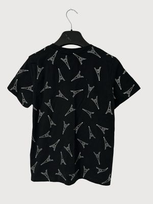 Balenciaga by Demna Gvasalia SS19 Runway Eiffel Tower Crystal T-Shirt