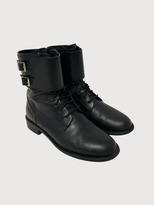 Saint Laurent Paris  FW13 Buckle Combat Boots