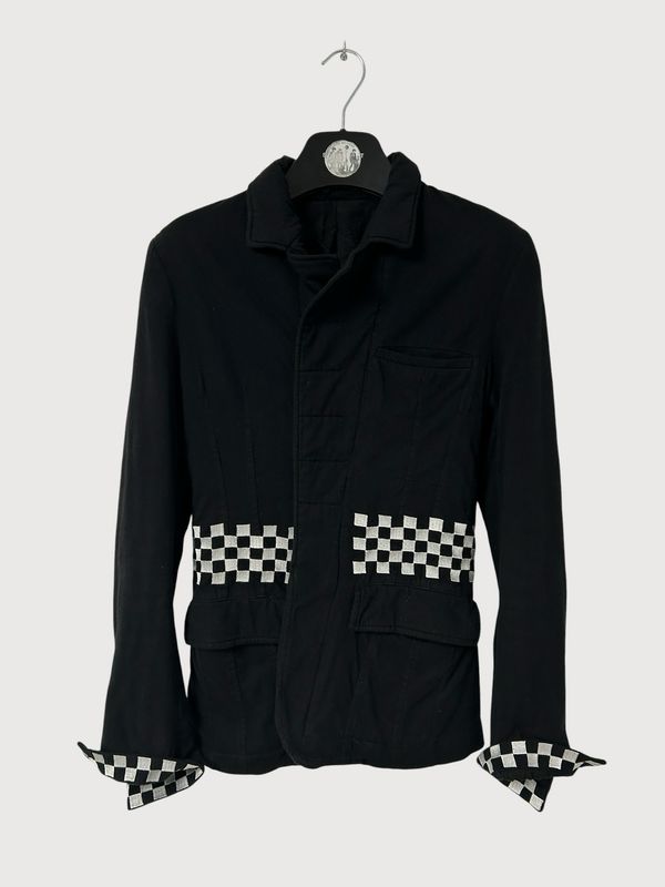 Haider Ackermann  FW19 Checkerboard Embroidered Blazer