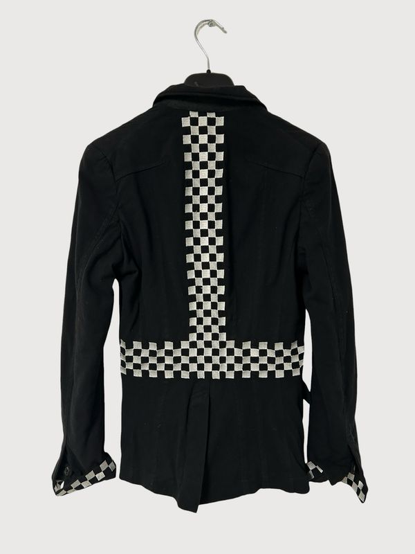 Haider Ackermann  FW19 Checkerboard Embroidered Blazer