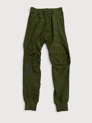 Haider Ackermann  FW18 Floral Embroidered Biker Sweatpants