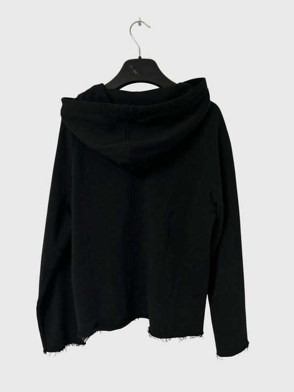 Balmain FW13 Raw Cut Logo Hoodie