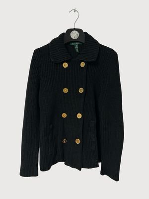 Ralph Lauren Double-Breasted Knit Jacket