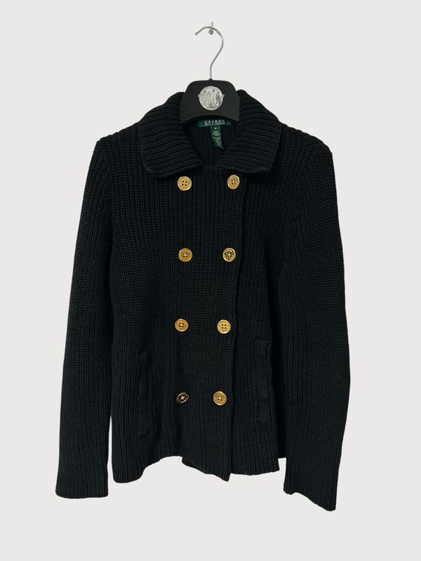 Ralph Lauren Double-Breasted Knit Jacket