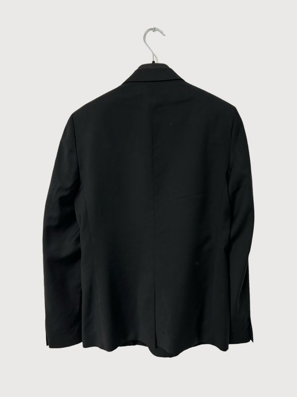 Versace for H&amp;M FW11 Leather Trim Wool Blazer