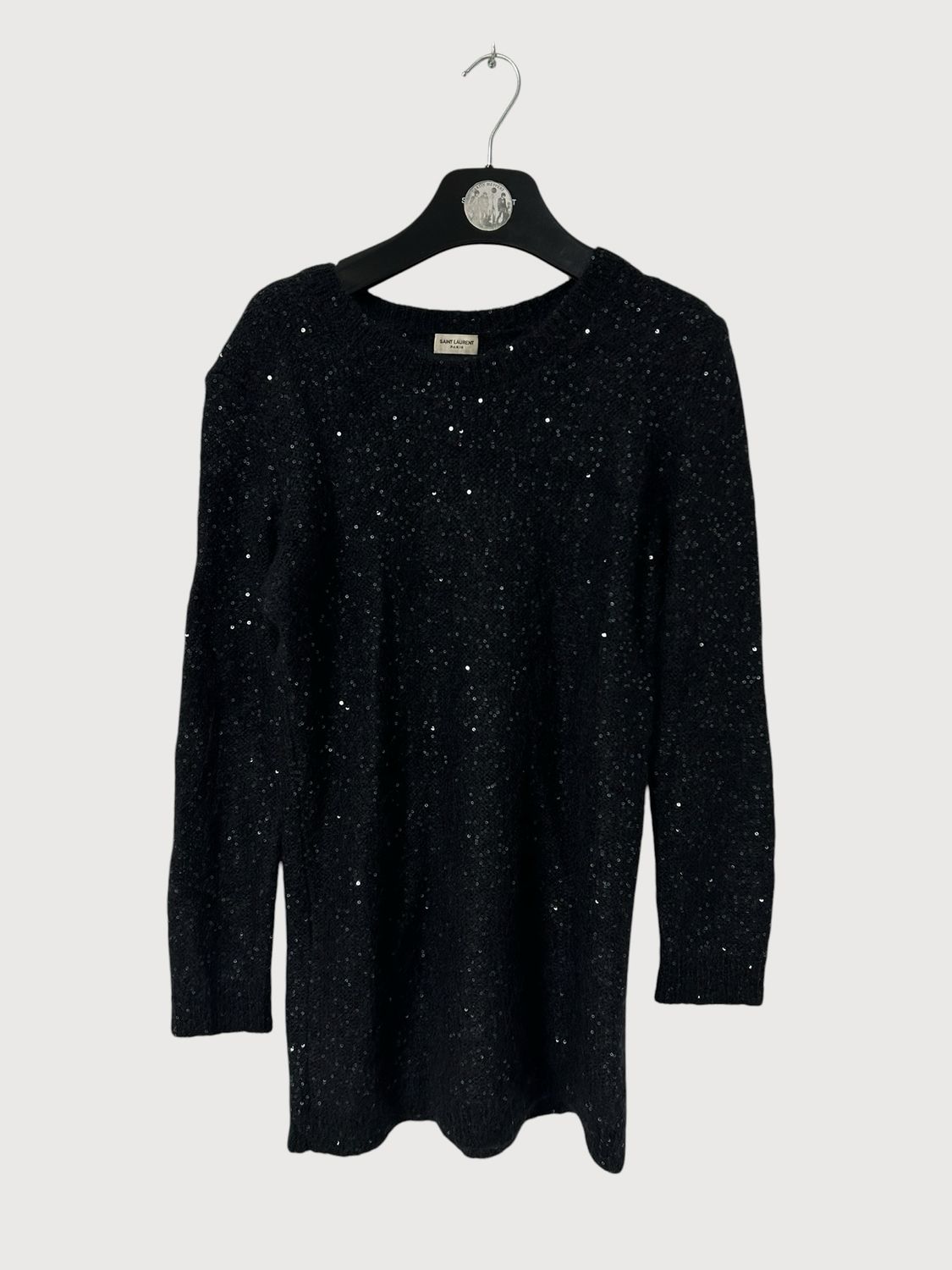 Saint Laurent Paris SS16 Mohair Sequin Knit