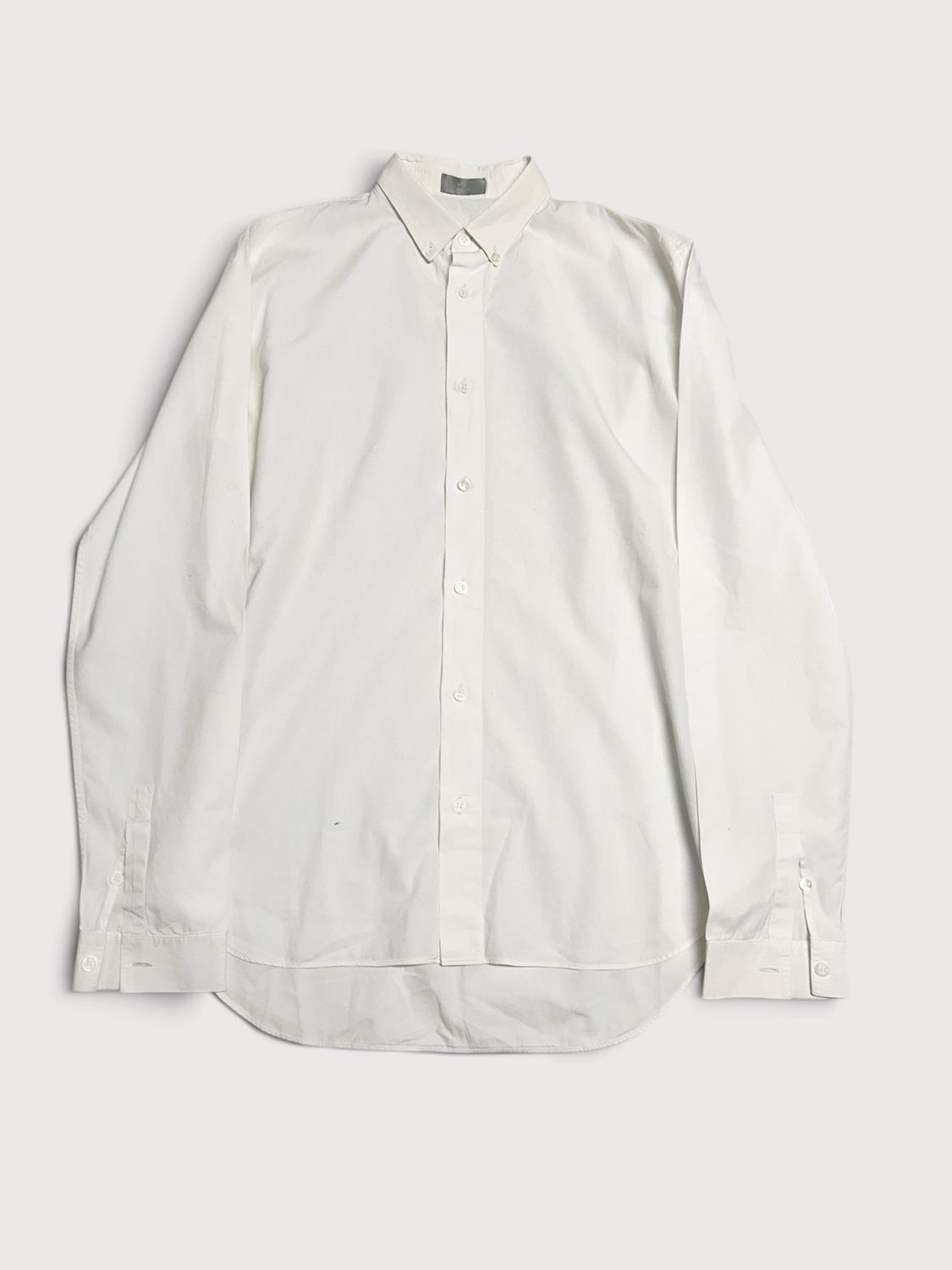 Dior Homme White Button-Down Collar Shirt